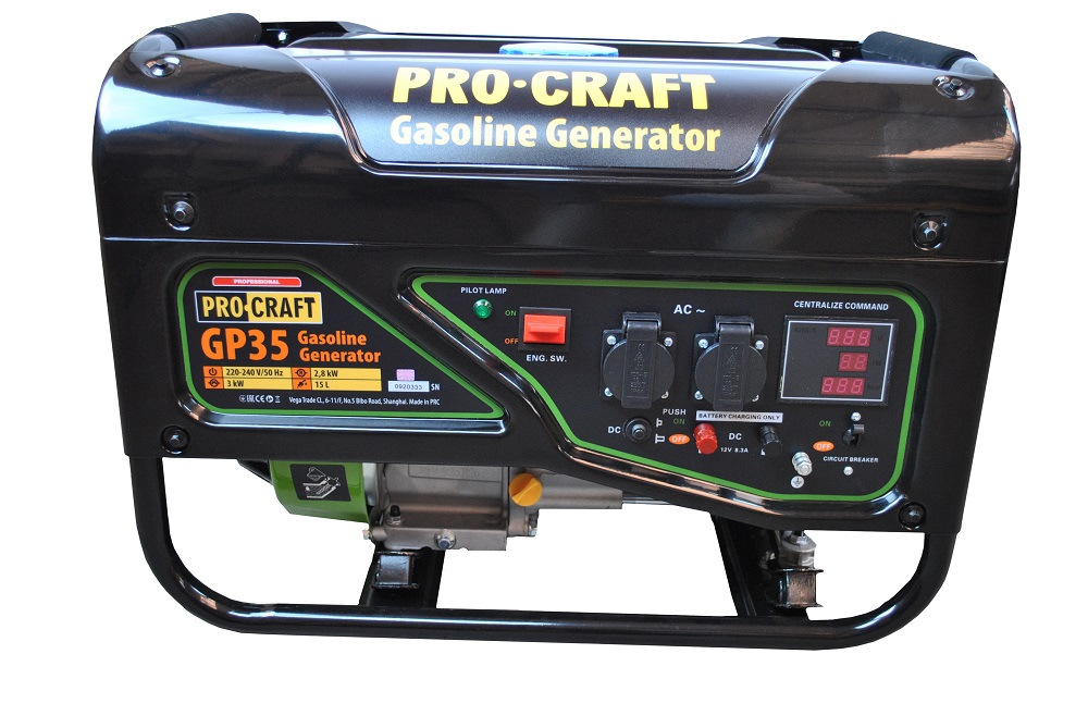 PROCRAFT Elektrocentrála benzínová 3kW GP35