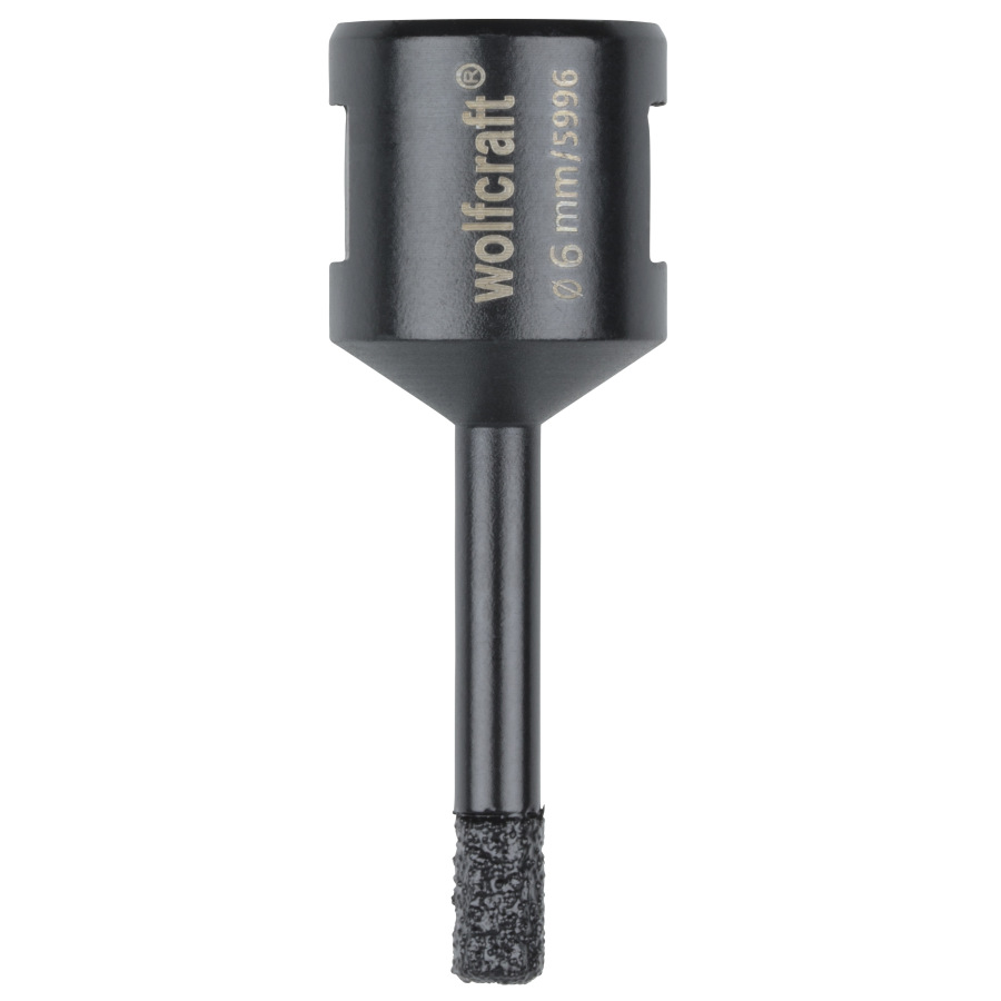 Korunka vŕtacia s diamantovým posypom ø 6mm, hl. - 35mm, M14, wolfcraft 5996000