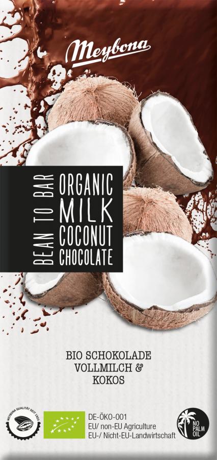 Čokoláda mliečna s kokosovými lupienkami 35% BIO 100g
