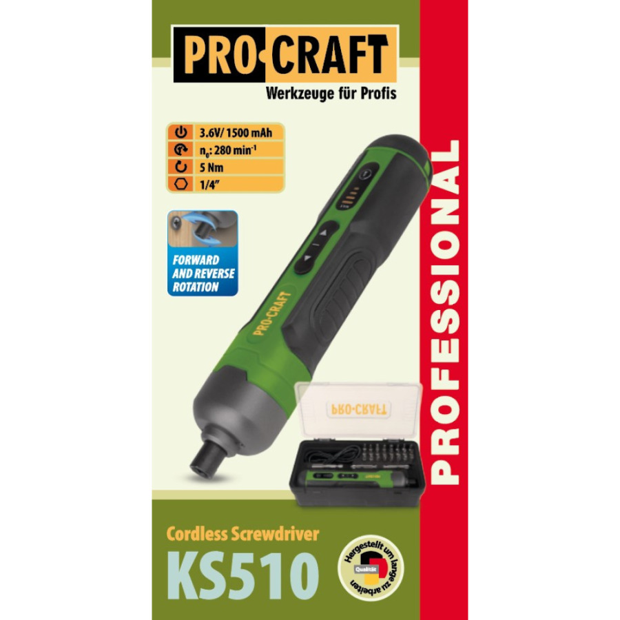 procraft Aku skrutkovačKS510