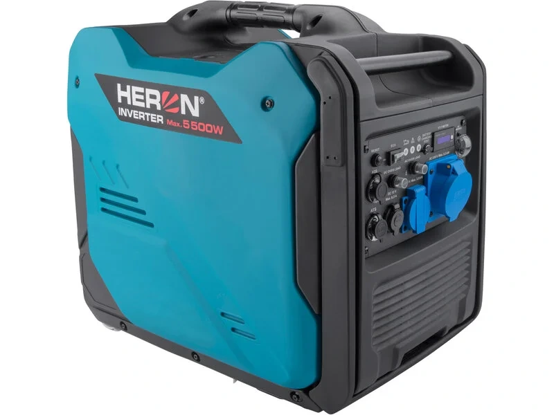 HERON Elektrocentrála digital invertor benzín 5,5kW/230V elektroštart 8896227