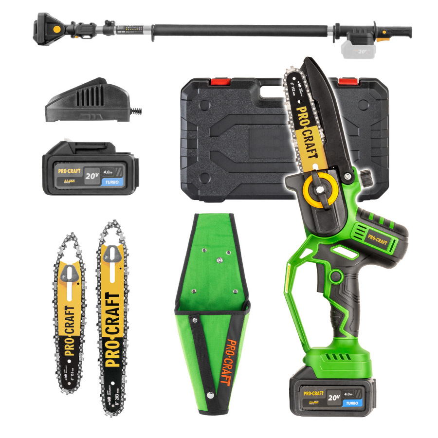 PROCRAFT Sada aku ručná pílka s puzdrom Procraft PKA32Li-P a predlžovací nadstavec EP2.0R