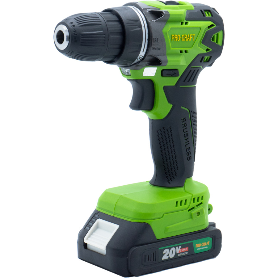 PROCRAFT Akumulátorový vŕtací skrutkovač 20V PA20BLbb