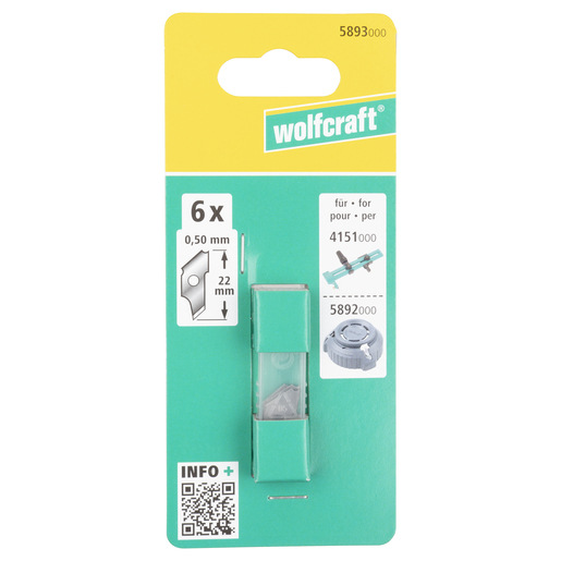 Čepeľ náhradná pre 5892 a 4151 (6ks) wolfcraft 5893000