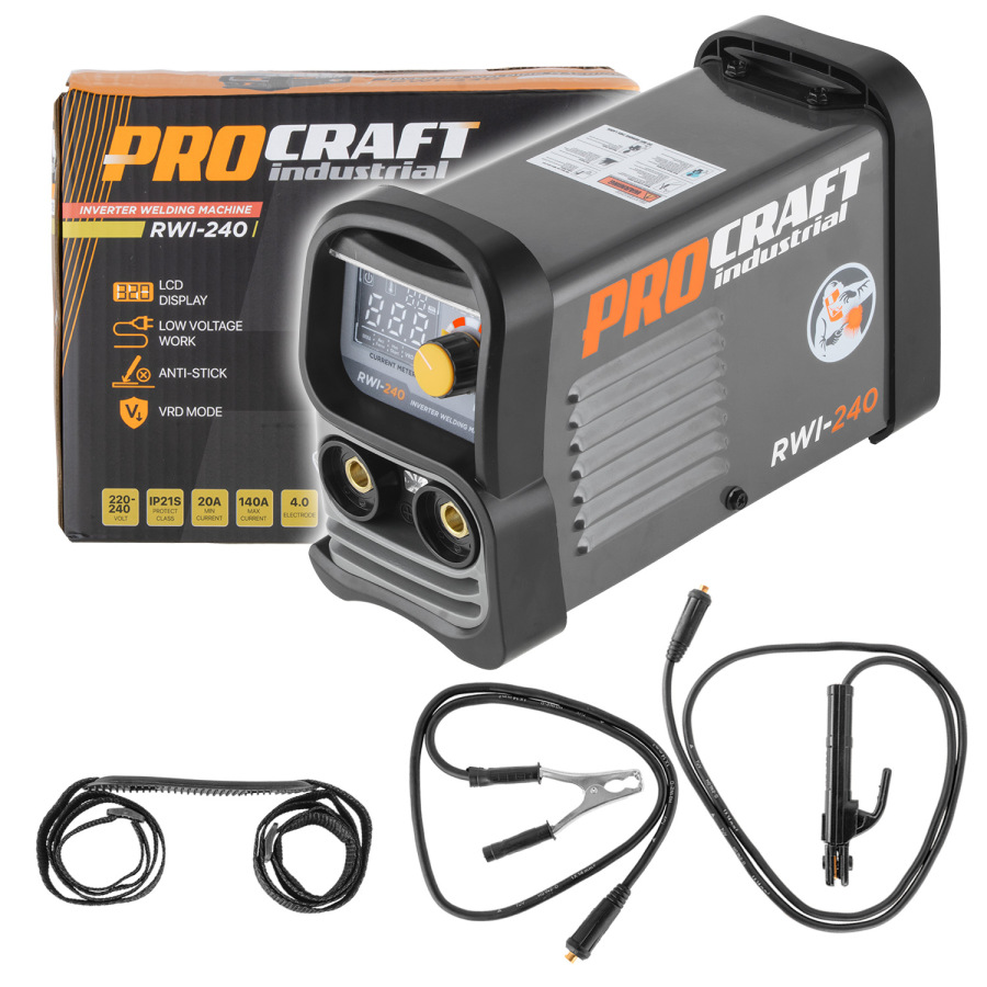 PROCRAFT RWI-240 Zvárací invertor 20-140A RWI-240