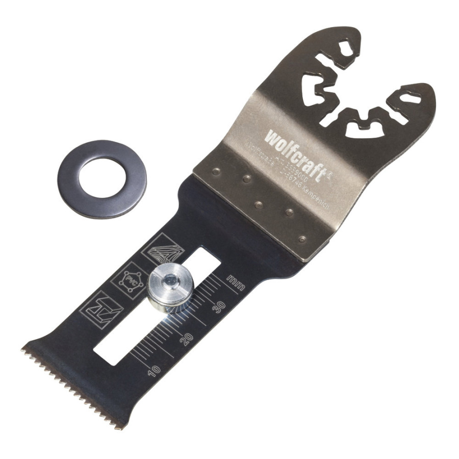 List ponorný PRO BiM s dorazom rovný, hl. rezu 28-45mm, š. 65mm, wolfcraft 3842000