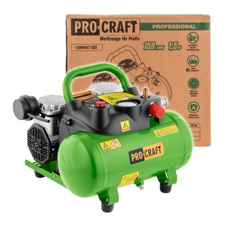 PROCRAFT Kompresor 1100W 6L AC6