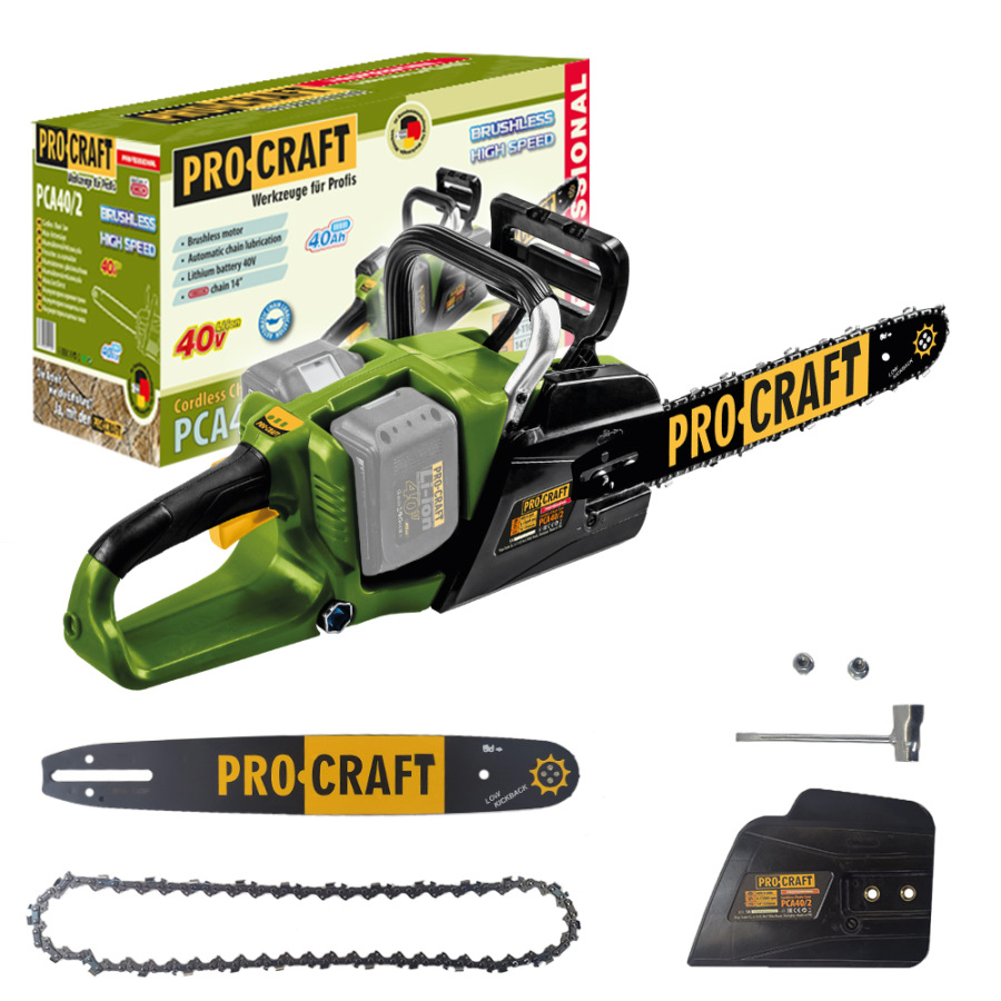 PROCRAFT Akumulátorová ručná píla 20V 350mmbez akumulátora a nabíjačky PCA40/2