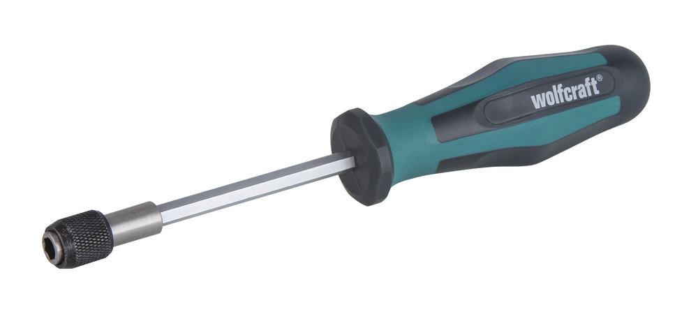 Skrutkovač pre bity dlhý, 2K-rukoväť, wolfcraft 8725000
