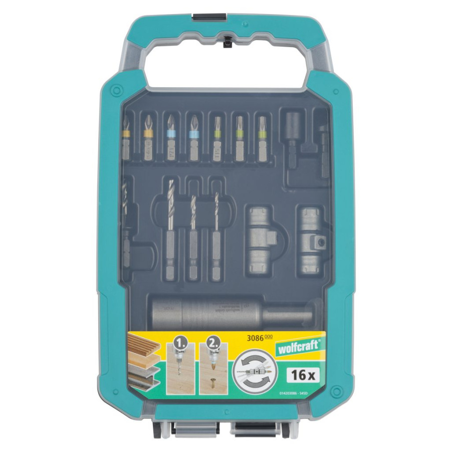 Wolfcraft Sada bitov a vrtákov pre Flipbit wolfcraft 3086000