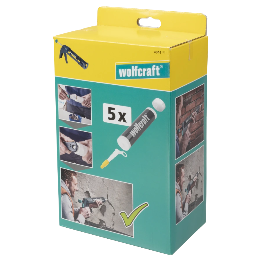 Kartuša prázdna 310ml (5ks) wolfcraft 4044100