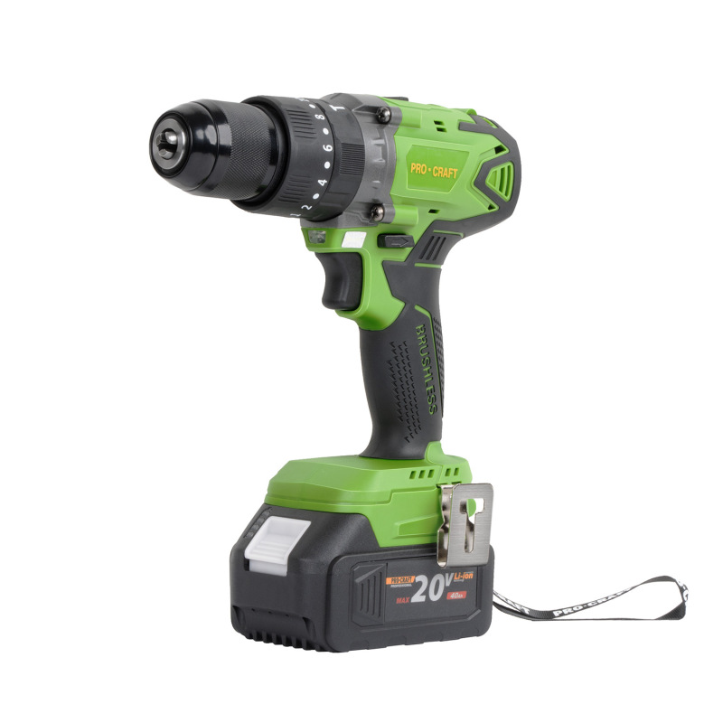 PROCRAFT Akumulátorový príklepový vŕtací skrutkovač 20V PA18BLbb