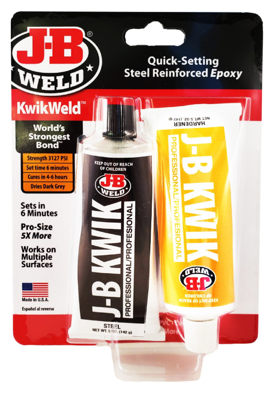 J-B WELD 8271 KwikWeld XL rýchlo tuhnúce dvojzložkové epoxidové lepidlo ( 2x142g )