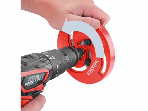 EXTOL PREMIUM Vyrezávač otvorov trojramenný nastaviteľný, Ø19-127mm 8801610 4