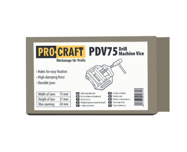 PROCRAFT Zverák k stojanovej vŕtačke 75mm PDV75 2
