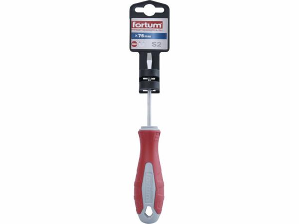 FORTUM 4740101 Skrutkovač plochý, 3,0 x 75mm, S2 1
