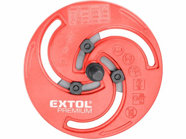 EXTOL PREMIUM Vyrezávač otvorov trojramenný nastaviteľný, Ø19-127mm 8801610 8