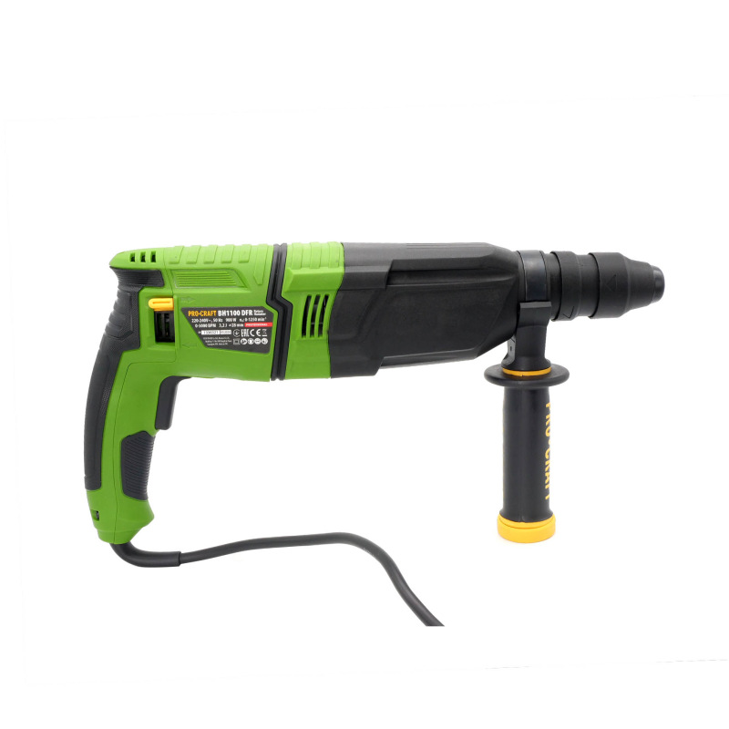 PROCRAFT Kombinované vŕtacie a sekacie kladivo 900W 3,2J BH1100DFR 5
