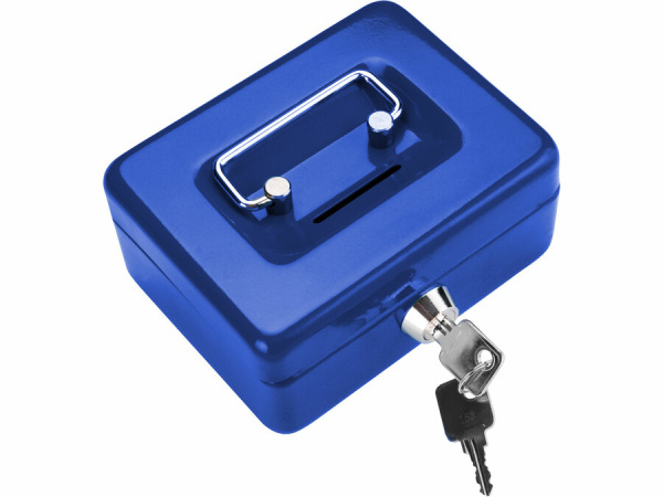 EXTOL CRAFT Pokladnička prenosná oceľová, 125x90x60mm, 2x kľúč 99008 5