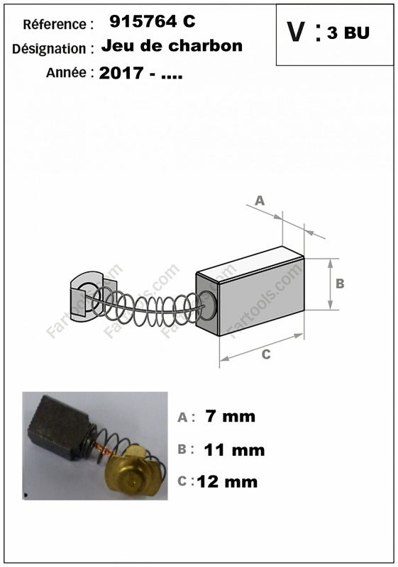 Náhradní uhlíky pro REX 120 B (115027) 915764C