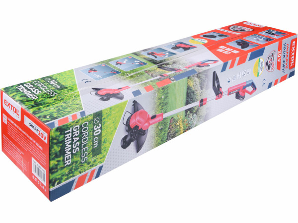 EXTOL PREMIUM Kosačka strunová Share20V, 1x 2Ah, šírka kosenia 30cm 8891900 15