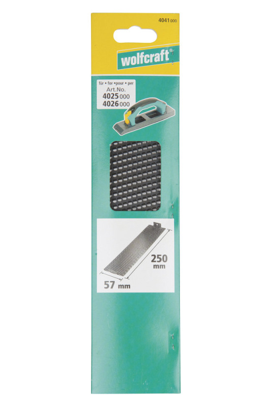 Wolfcraft Hoblík na hrany sadrokartónu s držadlom 57 x 258mm, wolfcraft 4026000 2