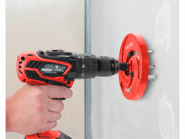 EXTOL PREMIUM Vyrezávač otvorov trojramenný nastaviteľný, Ø19-127mm 8801610 2