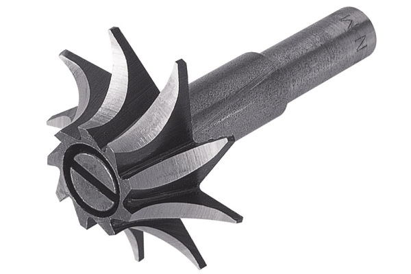 Fréza polozaoblená vydutá WS ø 35mm, r – 10mm, výš. 11mm, stopka ø 8mm, wolfcraft 3266000