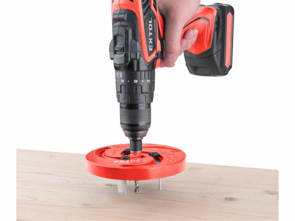 EXTOL PREMIUM Vyrezávač otvorov trojramenný nastaviteľný, Ø19-127mm 8801610 1