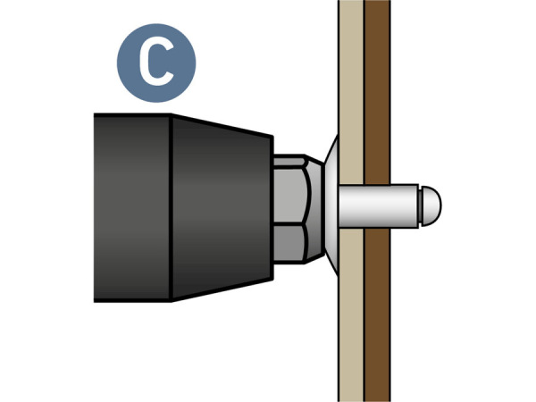 EXTOL PREMIUM Pištoľ nitovacia aku Share20V,bez aku, 3,2-4,8mm, 12000N, 8891869 7