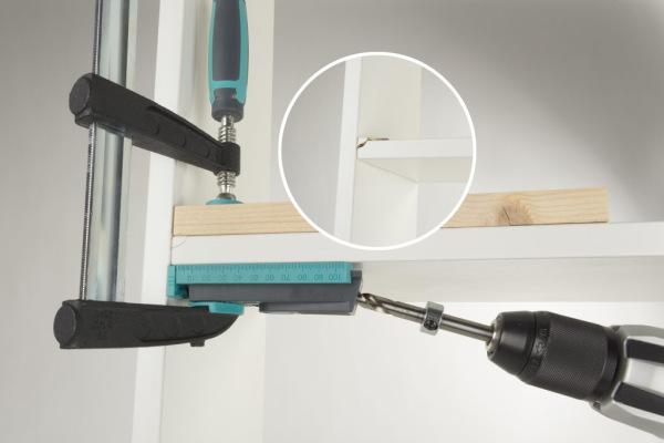 Wolfcraft Sada pre rohové spoje Undercover Jig, skrutky TX20, wolfcraft 4642100 2