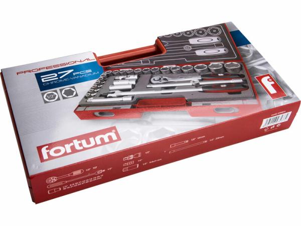 FORTUM Sada nástrčných a zástrčných kľúčov 27-dielna 4700014 2