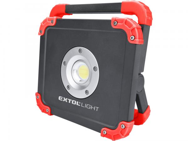 EXTOL LIGHT Svietidlo LED nabíjateľné, 20W, 2000lm, 3,7V/6,6Ah Li-ion, 810g 43134