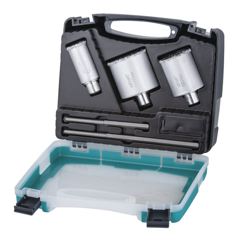 Sada vŕtacích koruniek s HM posypom ø 33,53,68, hl. - 55mm (5-dielna) wolfcraft 1003000
