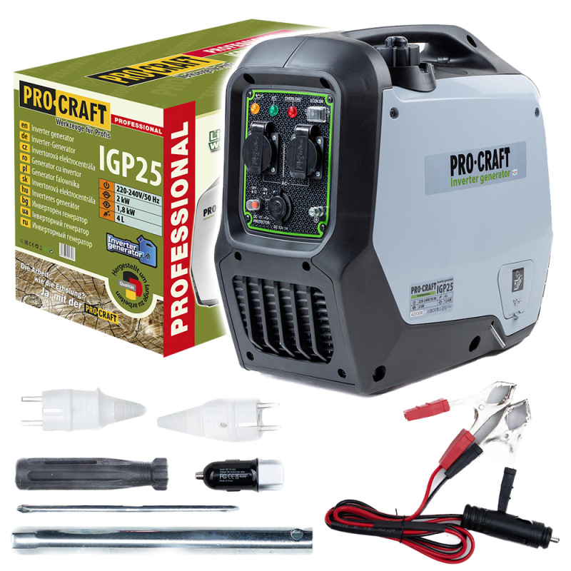 PROCRAFT Invertorový napájací zdroj 2,0kW/220-240V IGP25
