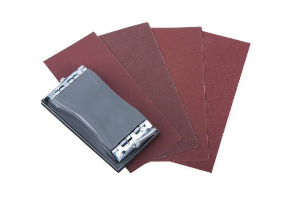 Sada brúsnych papierov K40,60,80,100,120 s držiakom 85 x 160mm (1+40ks) wolfcraft 2877000