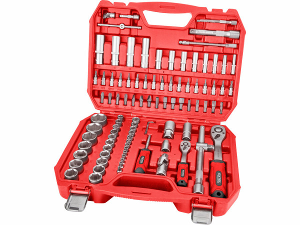 EXTOL PREMIUM 8818337 Sada nástrčných a zástrčných kľúčov 94-dielna, CrV, CrV/S2