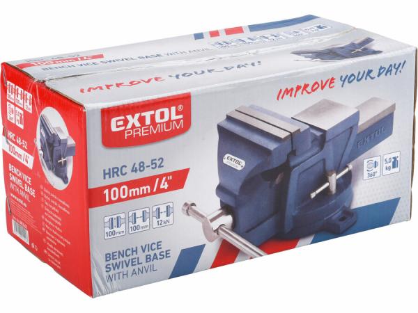 EXTOL PREMIUM Zverák otočný 100mm s kovadlinou 8812622 1
