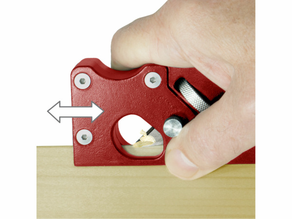 FORTUM 4752104 Hoblík na zrážanie hrán, 2 profilové nože, 155mm, hliník 3