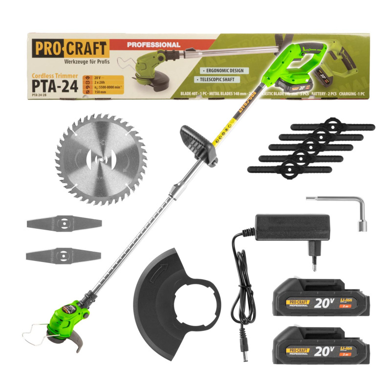 PROCRAFT Aku vyžínač 20V PTA24