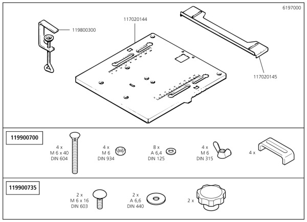 Wolfcraft Stôl pre priamočiaru pílu 320 x 300mm, wolfcraft 6197000 4