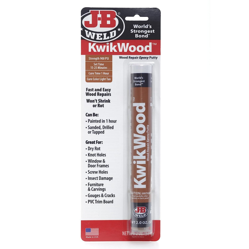 J-B WELD 8258 Epoxidový tmel na opravu materiálov na báze dreva KwikWood XL ( 57g )
