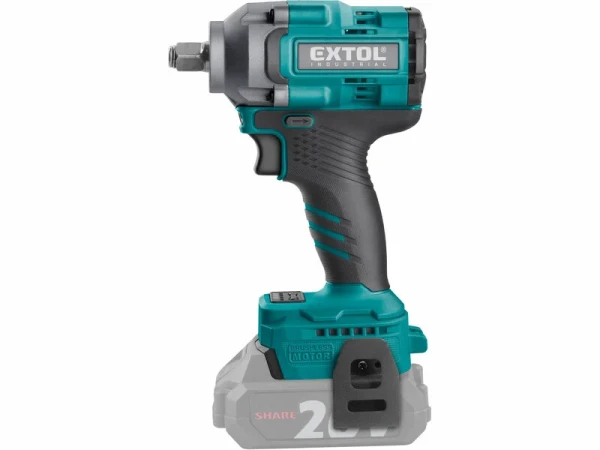 EXTOL INDUSTRIAL 8791815 Uťahovač rázový Share20V, bez aku, 1/2" štvorhran, 500Nm 8