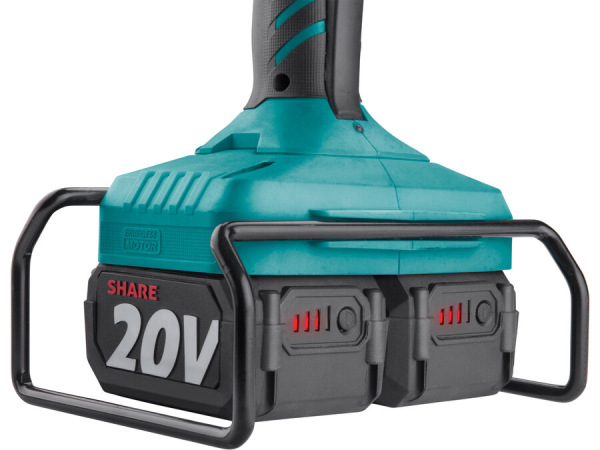 EXTOL INDUSTRIAL 8791846 Brúska uhlová Share20V, 2x 4Ah, 150mm, 40V bezuhlíkový motor 3