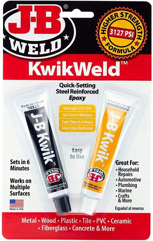 J-B WELD 8276 KwikWeld rýchlo tuhnúce dvojzložkové epox. lepidlo ( 2x28,4g )