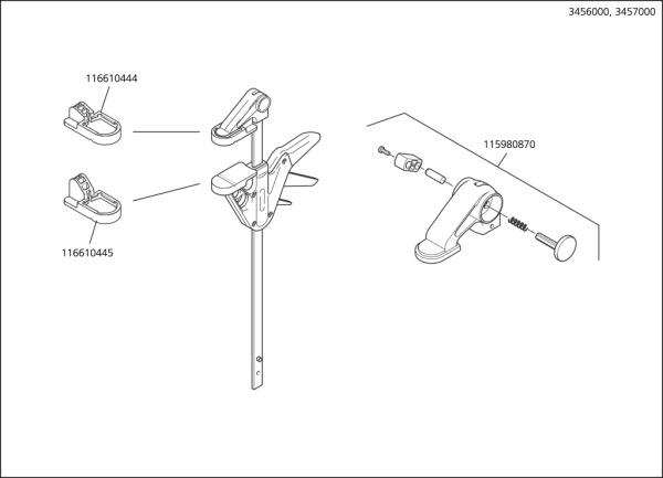 Wolfcraft Zvierka jednoručná EHZ PRO 65-150 upínacia sila - 90kg, wolfcraft 3456000 8