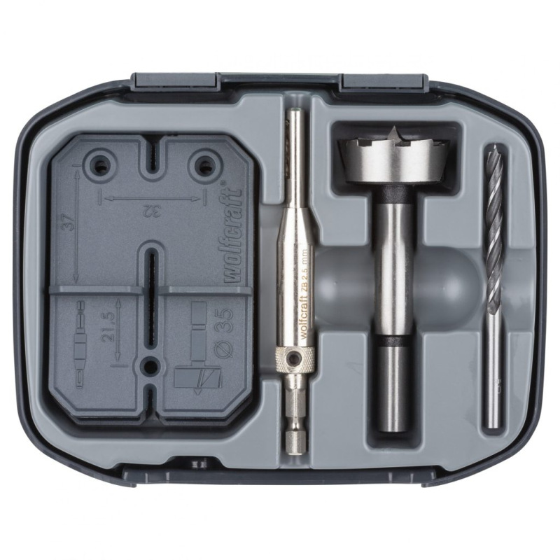 Wolfcraft Sada na vŕtanie kovania NK závesov ø 35mm, wolfcraft 4656000 4