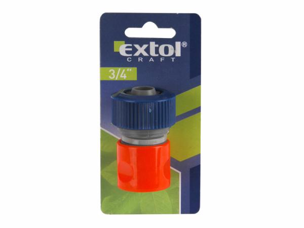EXTOL CRAFT 70104 Rýchlospojka na hadicu plastová, 3/4", STOP ventil 1