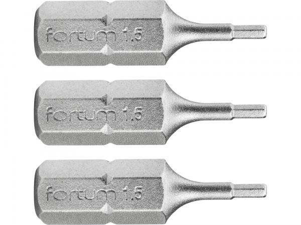 FORTUM Bit Imbus H1,5x25mm, 3ks, S2 4741501