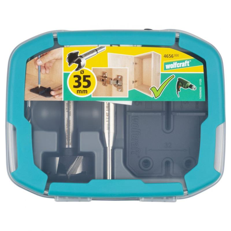 Wolfcraft Sada na vŕtanie kovania NK závesov ø 35mm, wolfcraft 4656000 5